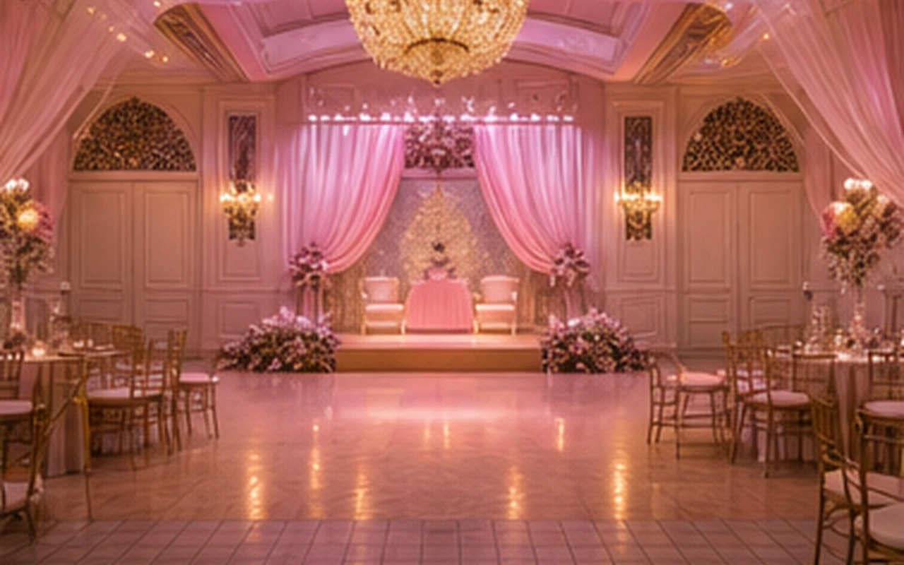 Fictional event rental setup